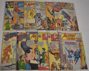 12 VINT. COMICS INCL. #285 ACTION WELCOME SUPER GIRL