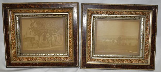 (2) VINTAGE PHOTOS GOSHEN NY HARRY MILLS RECORD 1883