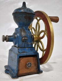 MINIATURE COFFEE MILL, 19TH C., H. 10"