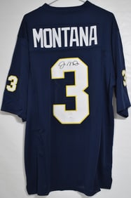 JOE MONTANA NOTRE DAME AUTOGRAPHED JERSEY W/COA