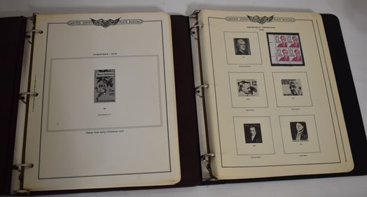 LOT (2) US PLATE BLOCK STAMP BOOKS, 1975/79