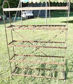 JB CARR BAKERS RACK, C. 1920, H. 62" W. 46" D. 16"