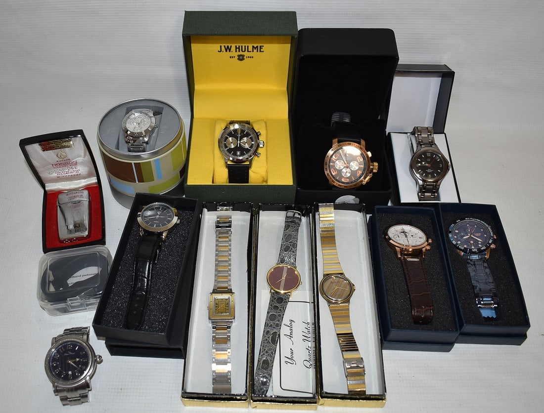 LOT ASSORTED CONTEMPORARY WATCHES (NOS) W/ BOXES (1 of 6)