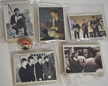 LOT ASSORTED BEATLES TRADING CARDS, C. 1964/65