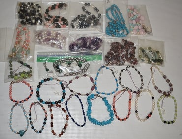 26 ASST TURQ./PEARL/STERLING SETS/BRACELETS/EARRINGS