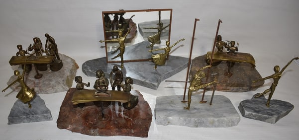 LOT (7) BRONZE SCULPTURES ROSENTHAL (GARY 20TH C. AM)