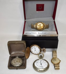 5 VINT. INCL. 10KT YG LORD ELGIN 23J PRESENTATION ++