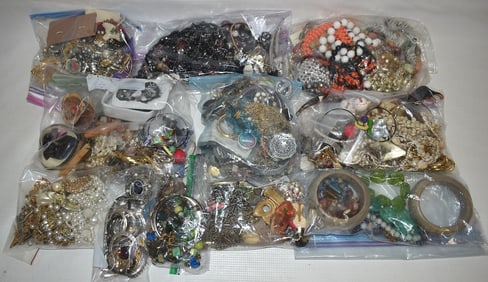 HUGE LOT ASSORTED CONTEMPORARY COSTUME JEWELRY, 20TH C.