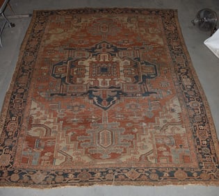 ORIENTAL CARPET HERIZ, C. 1850, 9' 3" X 12' 2"