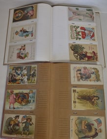 LOT (396) VINTAGE HOLIDAY POSTCARDS, 20TH C.