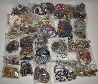 HUGE LOT ASSORTED CONTEMPORARY COSTUME JEWELRY, 20TH C.