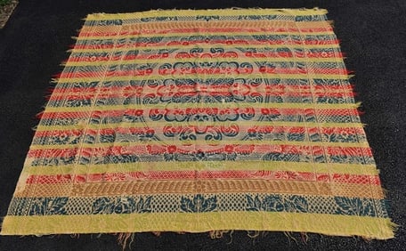 COUNTRY 4 COLOR COVERLET, 73" X 76"