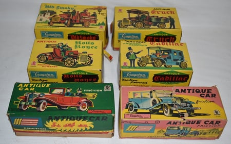 LOT (6) CRAGSTAN CARS & TRUCKS, C. 1960'S (JAPANESE)