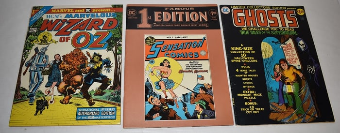 LOT (3) LIMITED COMIC COLLECTORS EDITIONS, C. 1970'S