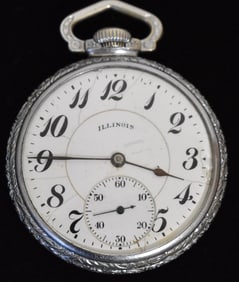 ILLINOIS MARVEL 19J POCKET WATCH, SER. #4035603