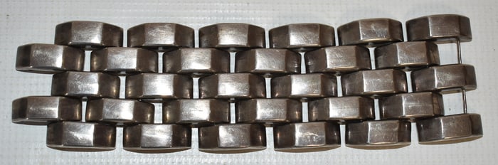 MEXICAN SILVER (STERLING) LINK BRACELET, C. 1950'S