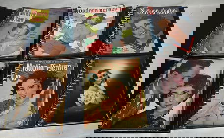 6 BINDERS LIZ TAYLOR'S VINT. MAGAZINE COVER COLLECTION