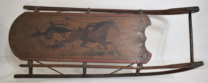EARLY CHILDS SLEIGH, 19TH C., L. 38"