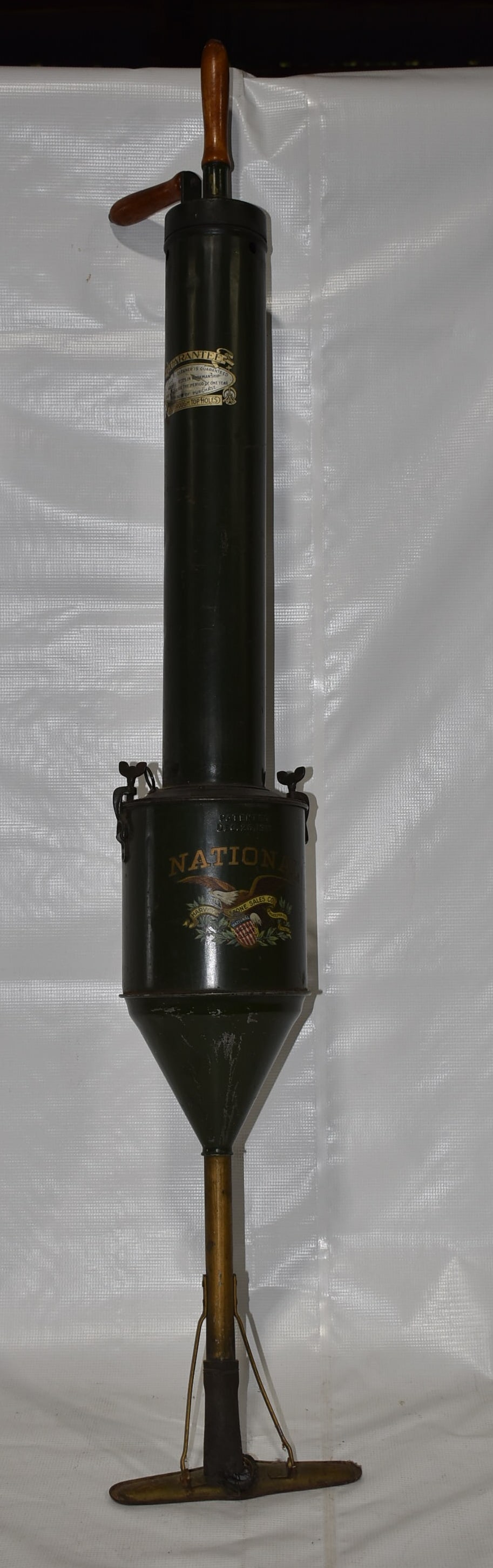 NATIONAL PAINTED TOLEWARE VACUUM, C. 1890/1900, H. 51" (1 of 7)