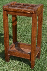MISSION OAK CANE/UMBRELLA STAND, C. 1910