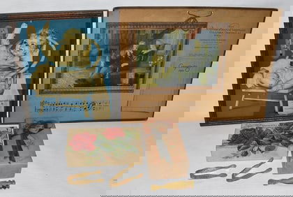 LOT (4) VINTAGE ADVERTISING PAPER/CALENDAR