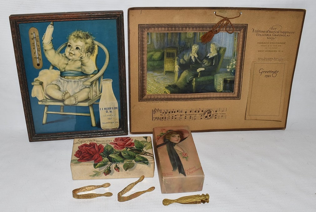 LOT (4) VINTAGE ADVERTISING PAPER/CALENDAR (1 of 6)