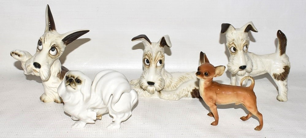 LOT (5) HUTSCHENREUTHER DOGS (1 of 8)