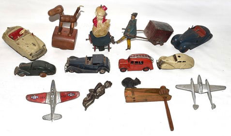 LOT ASSORTED TOYS, INCL. SCHUCO, MINIC TOYS