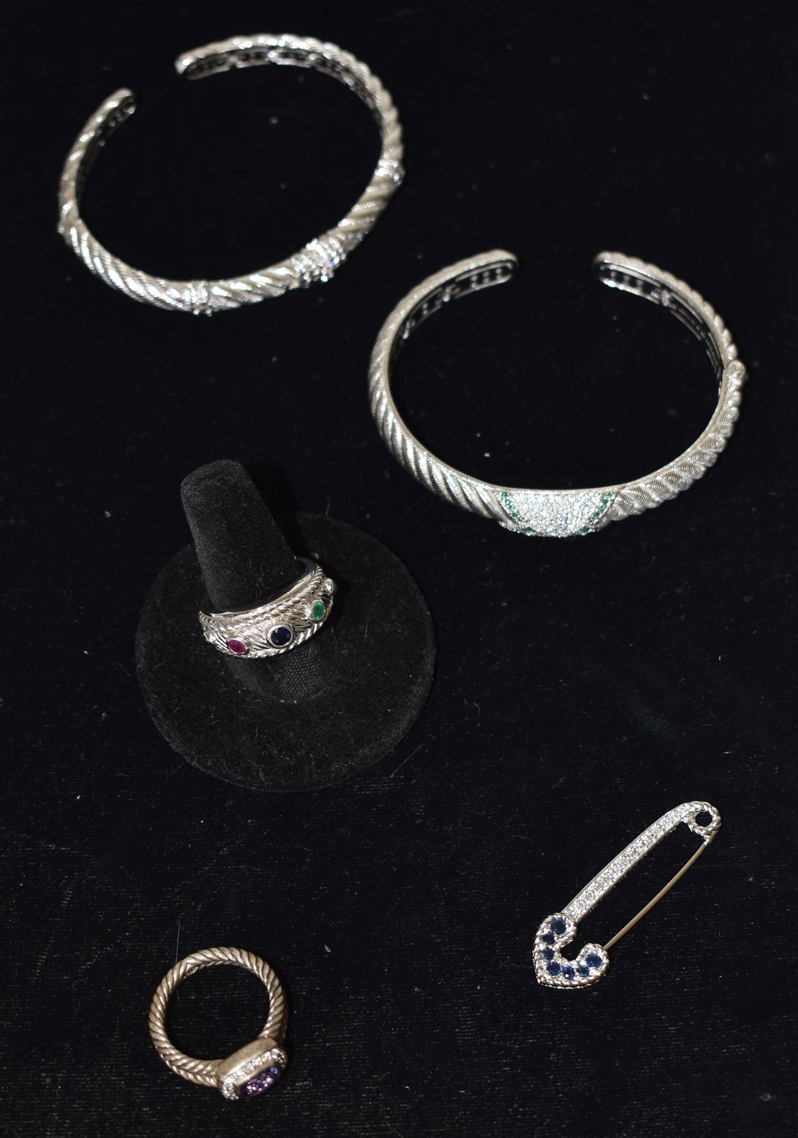 (5) JUDITH RIPKA STERLING JEWELRY INCL. BRACELETS/RING+ (1 of 15)