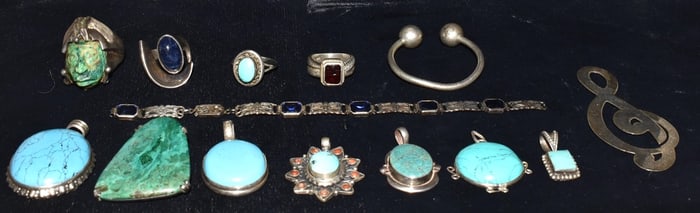 ASST. STERLING JEWELRY INCL. TIFFANY & CO. BOOK MARK ++