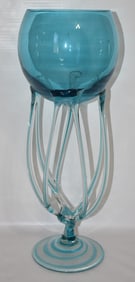 MURANO ART GLASS GOBLET/VASE, C. 1950, H. 19"