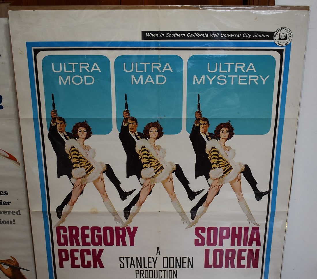 VINT. MOVIE POSTERS INCL. "ARABESQUE" SOPHIA LOREN, - 4