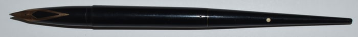 SHEAFFER'S 14KT Y/G WHITE DOT (RAISED) PUMP DESK PEN