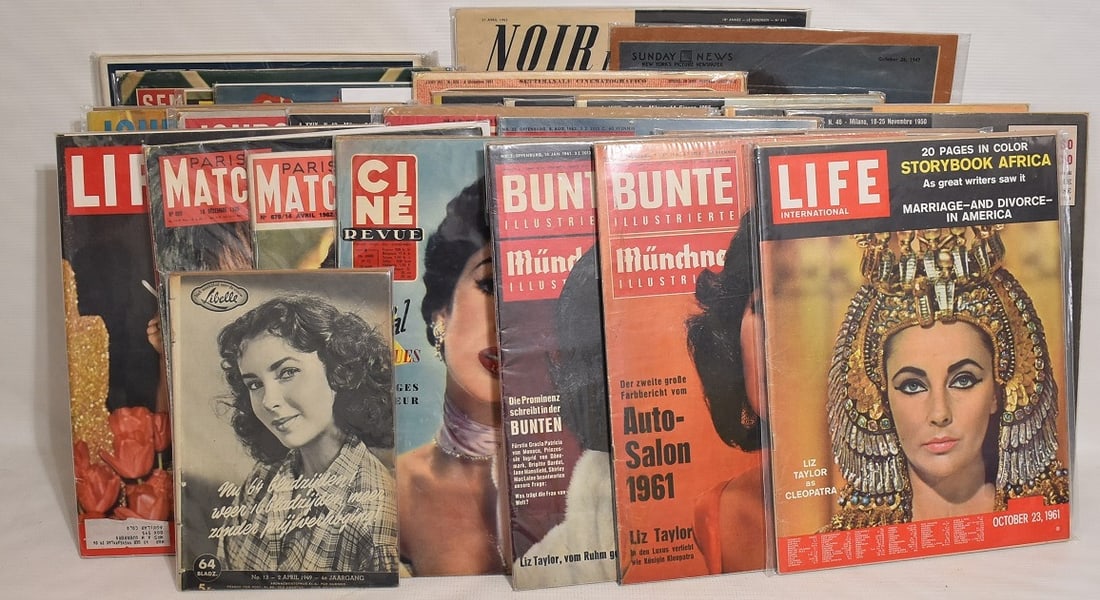 30 ASST VINT. LIZ TAYLOR (1932-2011) COMPLETE MAGAZINES (1 of 11)