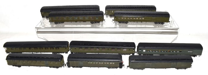 10 ASST H.O. TRAINS INCL. 9 DENVER & RIO GRANDE WESTERN