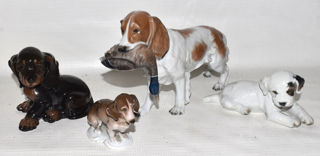LOT (4) ROSENTHAL DOGS (1 of 8)