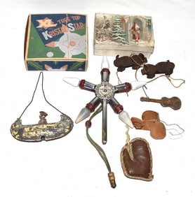 ASSORT. VINT. UNUSUAL ORN. INCL. DRESDEN/TREE TOPPERS