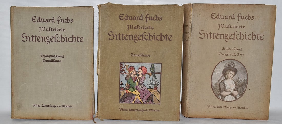 3 VOLS. EDUARD FUCHS ILLUSTRATED SITTEN GETCHICHTE (1 of 18)