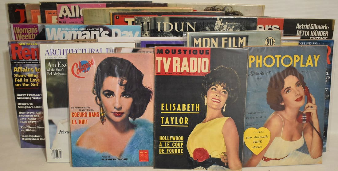 29 ASST VINT. LIZ TAYLOR (1932-2011) COMPLETE MAGAZINES (1 of 10)