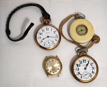 4 ASST. WATCHES INCL. 3 POCKET/ACCUTRON WRIST WATCH