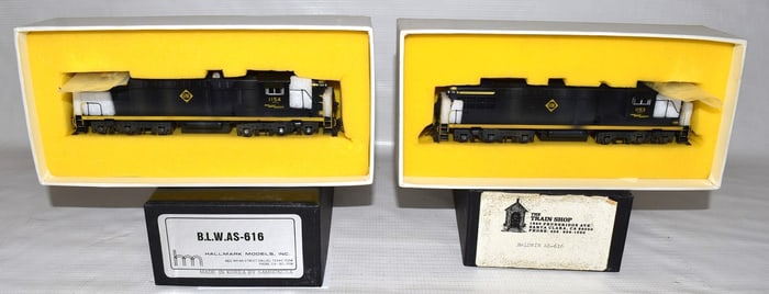 2 BRASS H.O TRAINS INCL BALDWIN LOCOMOTIVE WORKS/ERIE +