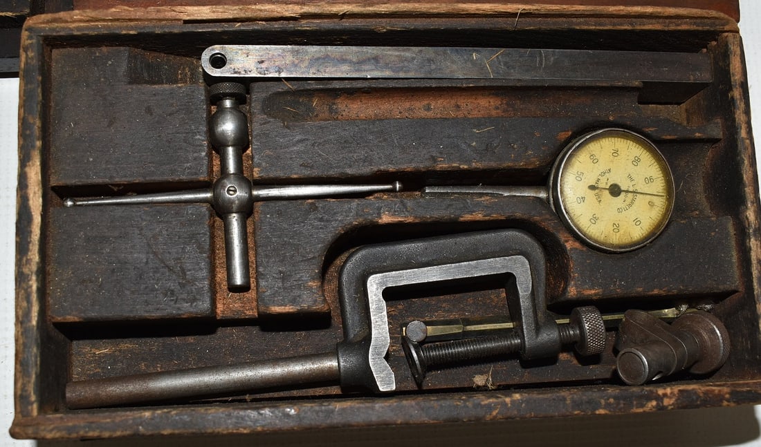 5 ASST. CASED INSTRUMENTS INCL. ROSEWOOD DRAFTING SET + - 4