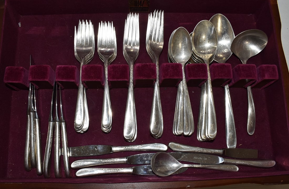 SERVICE (12) TOWLE STERLING SILVER SPRAY PATTERN - 2