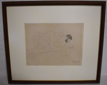 ETCHING, PICASSO, PLATE 9" X 12"