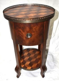 REGENCY OCCASIONAL TABLE W/MARKETRY, 20TH C.