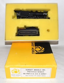 2 BRASS HO LOCOMOTIVE PENN LINES 4-6-2 K-4 ENGINE #7346