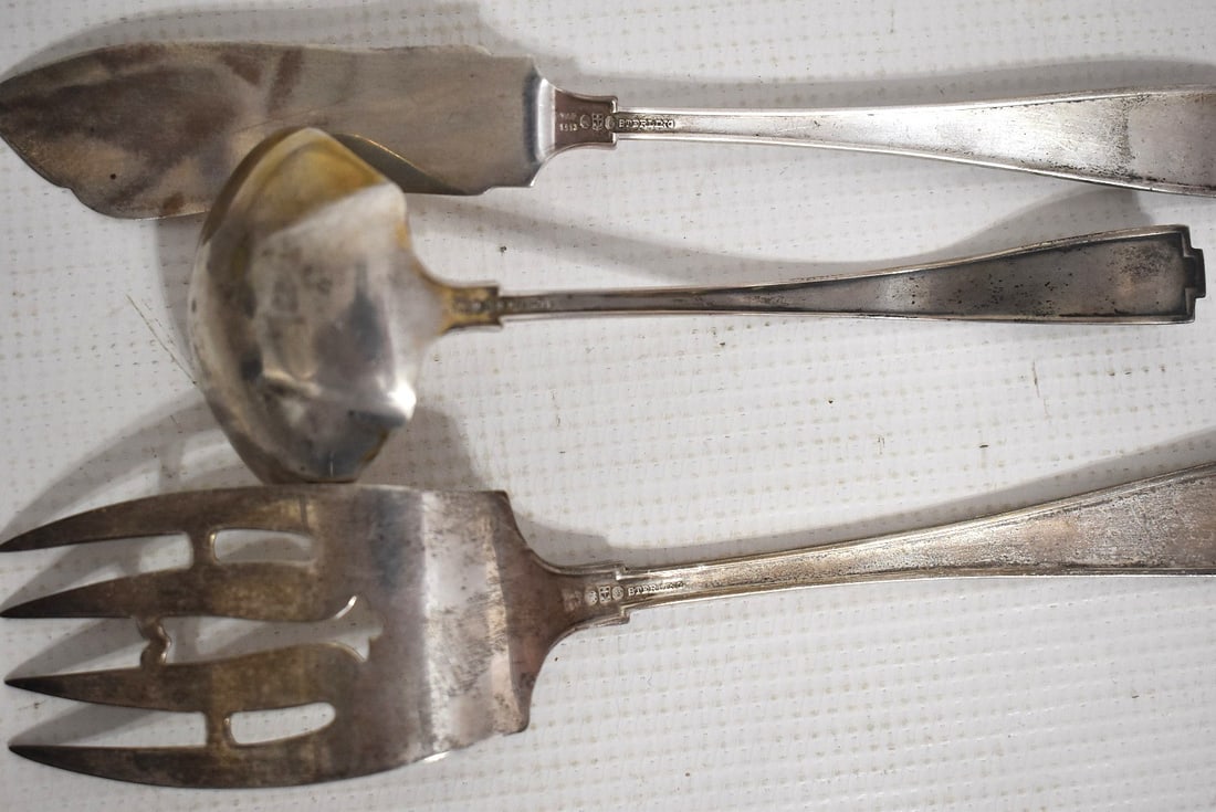 GORHAM ETRUSCAN PATTERN FLATWARE SERVICE, C. 1920 - 5