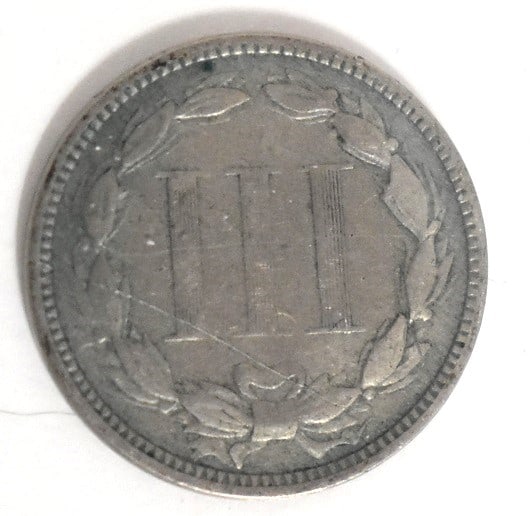 1875 THREE CENT NICKEL - 2