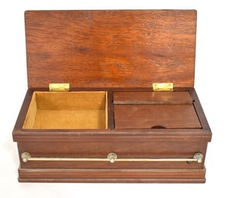 CONTEMPORARY CASKET MUSIC BOX, C. 1950/60