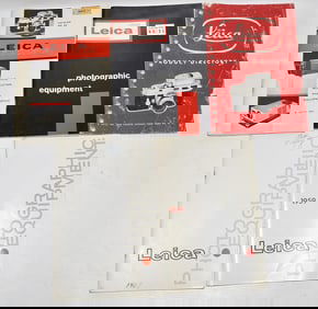 LOT ASSORTED LEICA CATALOGS, C. 1950/60